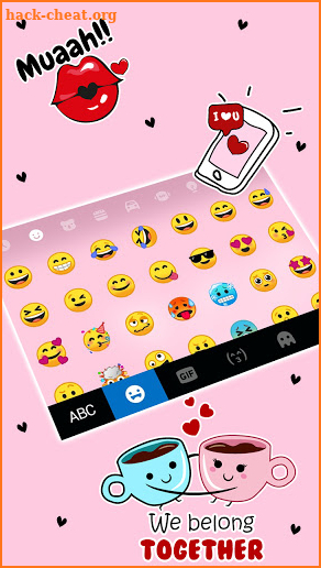 XOXO Keyboard Background screenshot