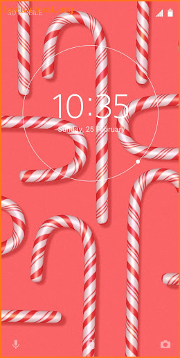 Xperia™ Candy Cane Theme screenshot