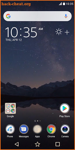 XPERIA™ Stars & Mountains Theme screenshot