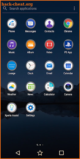 XPERIA™ Stars & Mountains Theme screenshot