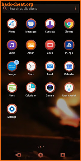 XPERIA™ The Four Elements - Fire Theme screenshot