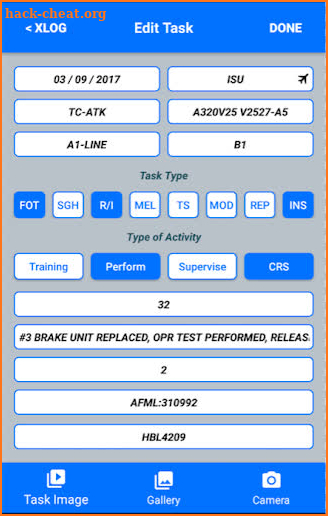 XperienceLog - Aircraft Maintance Engineer Logbook screenshot