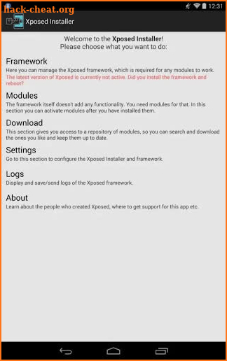 Xposed Installer screenshot