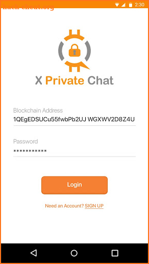 XPrivate Chat screenshot