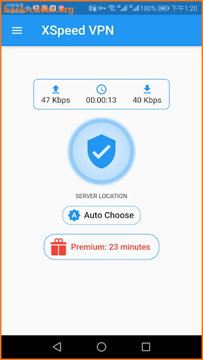 XSpeedVPN screenshot