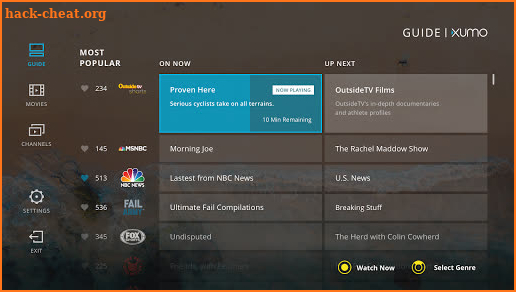 XUMO for Android TV: Free TV shows & Movies screenshot