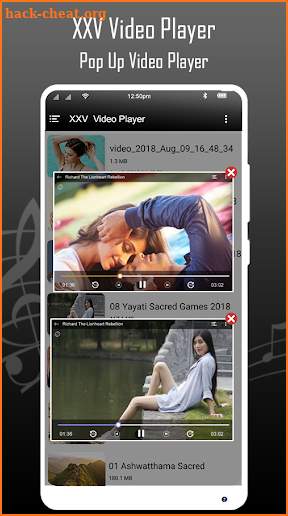 XXV video player 2018 screenshot