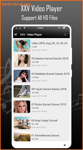 XXV video player 2018 screenshot