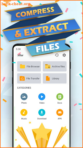 XZIP: unZIP, extract RAR, File Manager, Compressor screenshot