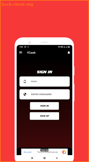 Y Cash screenshot