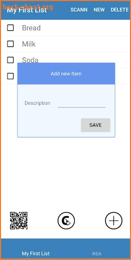 YA Shopping List QR screenshot