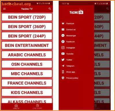 Yacine TV Apk Guide screenshot