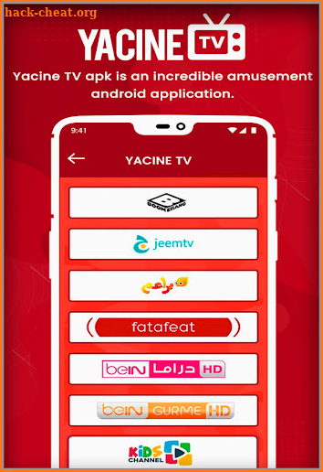 Yacine TV Apk Hint - Yacine Tv screenshot