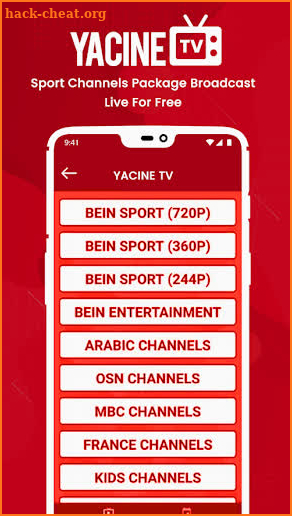 Yacine TV Apk Tips - Yacine Tv screenshot