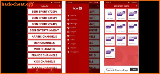 Yacine TV Channels Tv Apk Tip screenshot