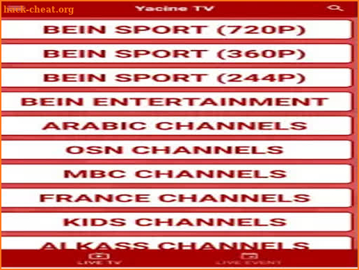 Yacine Tv lite APk بث مباشر screenshot