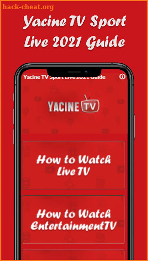 Yacine TV Live Sport Guide for ياسين تيفي 2021 screenshot