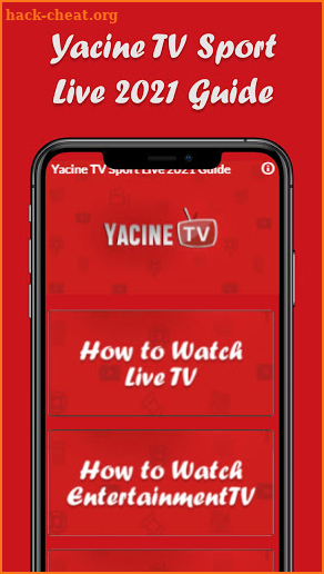 Yacine Tv: Live Sport Watching 2021 Guide screenshot