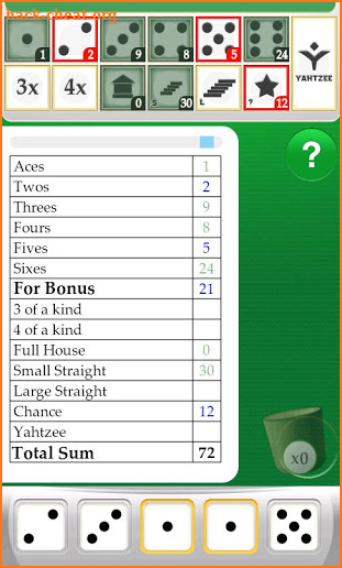 Yahtzy Online screenshot