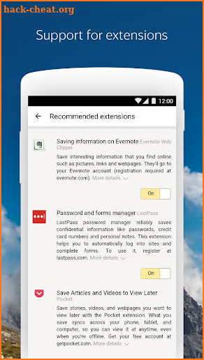 Yandex Browser (alpha) screenshot