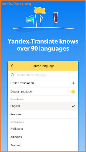 Yandex.Translate – offline translator & dictionary screenshot