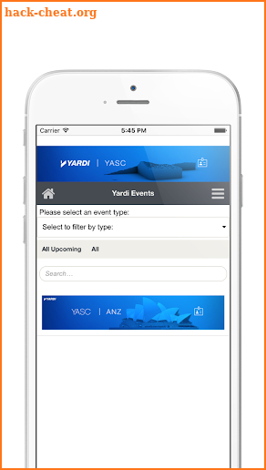 Yardi Events screenshot