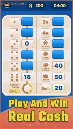 Yatzy Cash - Real Money Game screenshot