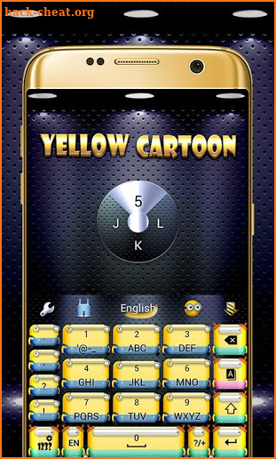 Yellow Cartoon GO Keyboard Theme screenshot