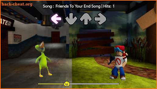 Yellow Rainbow Friends FNF Mod screenshot