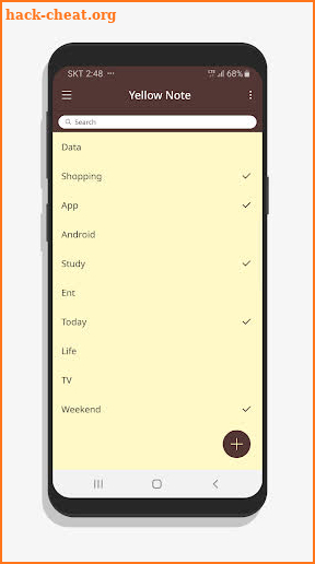 YellowNote - Notepad, Notes screenshot