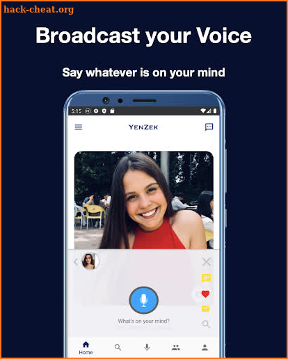 YenZek — Broadcast Your Voice and Make Friends screenshot