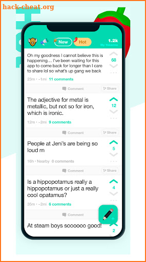 Yik Yak is back !! screenshot