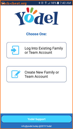 Yodel Family and Community Calendar screenshot