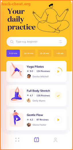 Yoga Daily App screenshot