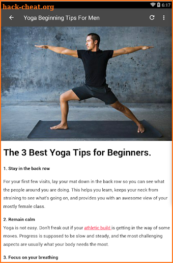 YOGA FOR MEN screenshot