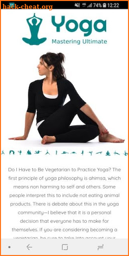 Yoga mastering - best yoga poses screenshot