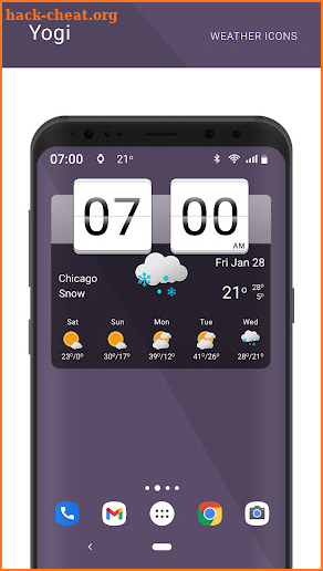 Yogi weather icons screenshot