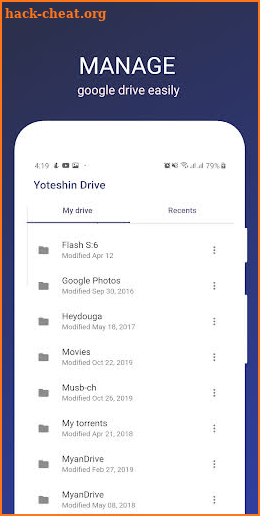 Yoteshin Drive - Cloud File Manager & Downloader screenshot