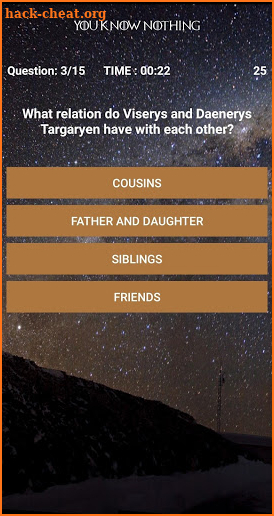 You Know Nothing GoT Quiz screenshot