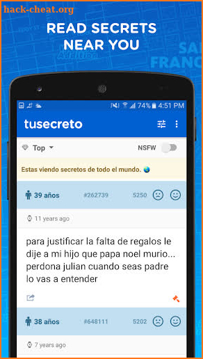 YouSecret: Anonymous messages near you screenshot