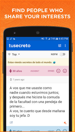 YouSecret: Anonymous messages near you screenshot