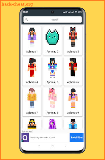 Youtuber Skins for Minecraft | Aphmau, Dream screenshot