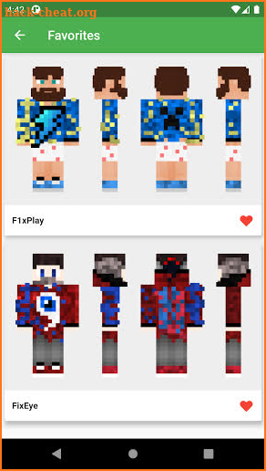 Youtuber skins for minecraft pe screenshot