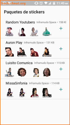 Youtubers Stickers screenshot