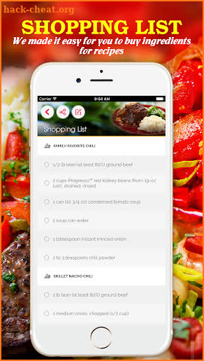 Yummy Chili Recipes Pro screenshot