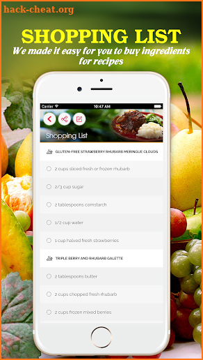 Yummy Fruit Recipes Pro screenshot