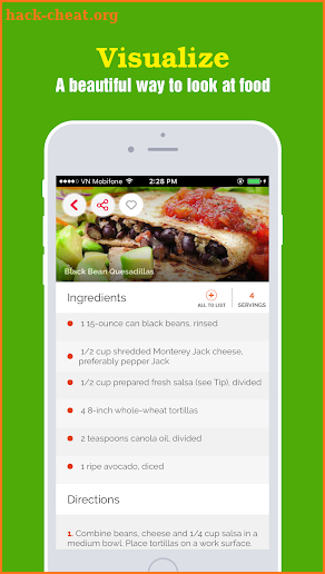 Yummy Vegetarian Recipes Pro screenshot