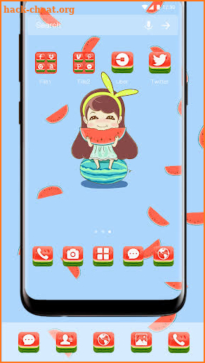 Yummy Watermelon Theme screenshot