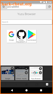 Yuzu Browser: web browser screenshot