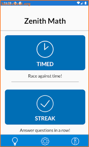 Zenith Math screenshot